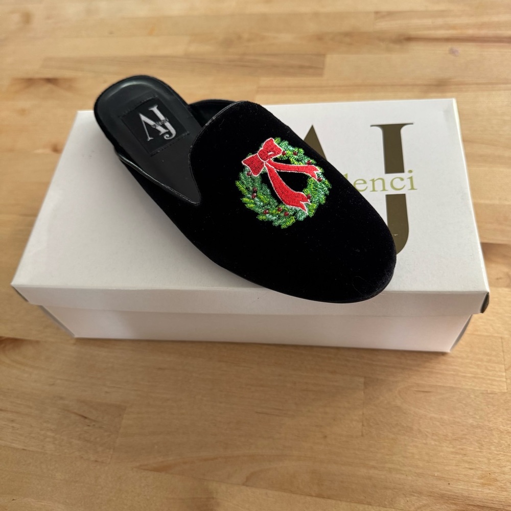 Aj Valenci Black Velvet Footwear